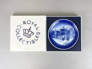 I4OE6 未使用 ROYAL COPENHAGEN ロイヤルコペンハーゲン イヤープレート 2018年 箱付き 直径 約18cm 洋食器