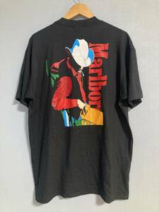 ★美品 90s ビンテージ Marlboro マルボロ ポケット Tシャツ USA製 XL マールボロ タバコ カウボーイ シングルステッチ デッドストック