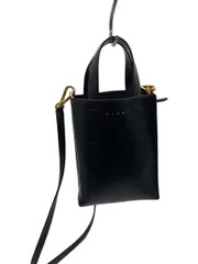 MARNI ショルダーバッグ レザー ブラック SHMP0050Y0