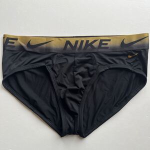 NIKE ナイキ　メンズビキニ　XL(L) 黒　ブラック　ナイロンストレッチ　スポーツインナー　メンズブリーフ　ビキニブリーフ　男性ブリーフ