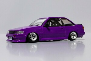 希少 1/64 DCT ダイキャストチーム トヨタ カローラ レビン 改 AE86 3ドア 深リム ロンシャン シャコタン カスタム 改造 ドリフト エアロ