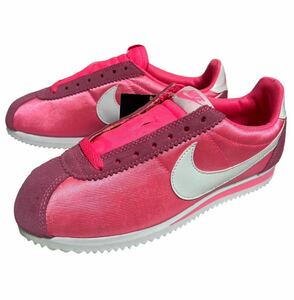 未使用品 18年 NIKE 749864-608 WMNS CLASSIC CORTEZ NYLON ウィメンズ クラシック コルテッツ ナイロン ピンク US7.5 24.5㎝