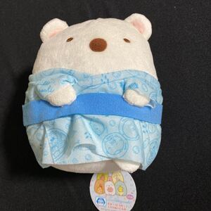 すみっコぐらし★sumikkogurashi★すみっコとうみっコ　ユカタぬいぐるみ★しろくま★約15cm