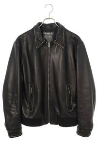 ヒステリックグラマー HYSTERIC GLAMOUR 21AW 02213LB01 サイズ:L カウレザースタッズジャケットレザージャケット 中古 BS99