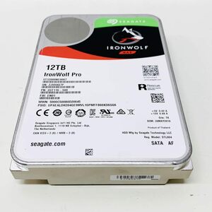 中古　動作確認済　Seagate IronWolf Pro 3.5" 12TB HDD 24時間稼動 PC NAS 用 RVセンサ ST12000NE0007　(502)