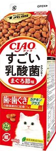 いなばペットフード CIAO すごい乳酸菌クランキー牛乳パック まぐろ節味 400g 猫用フード