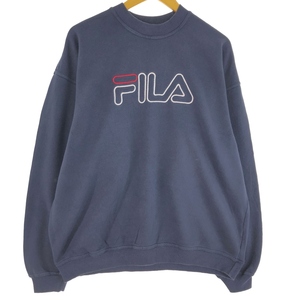 古着 90年代 フィラ FILA ロゴスウェットシャツ トレーナー カナダ製 メンズL相当 ヴィンテージ /eaa439002