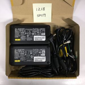 （1218SM17）送料無料/中古/FUJITSU 富士通 フジツウ/FMV-AC505・FMV-AC505A/19V/7.89A/純正 ACアダプタ 2個セット