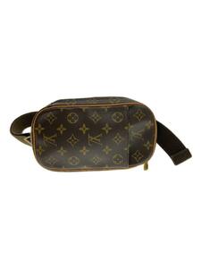 LOUIS VUITTON◆ポシェット・ガンジュ_モノグラム・キャンバス_BRW/PVC/BRW/総柄