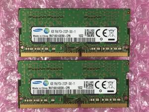 SAMSUNG/4GB×2枚=8GB/PC4-17000/DDR4-2133/PC4-19200/PC4-21333/PC4-25600/#17-A5