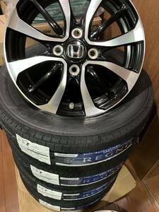 155/65R14 新品レグノ 中古N-BOXカスタム ホンダ純正アルミホイール4本セット 空気圧センサー付き 【即決なら送料無料】