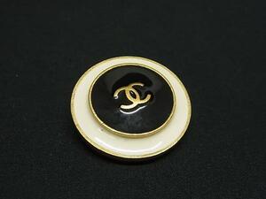 1円 ■美品■ CHANEL シャネル 95P ココマーク 片耳のみ クリップ式 イヤリング アクセサリー レディース ブラック系×ホワイト系 FB9470