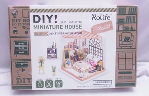 Rolife つくろう！ミニチュアハウス DG107 ALICE’S DREAMY BEDROOM ベッドルーム☆未使用未開封品 ドールハウス 組立キット☆Z1021291