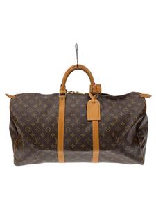 LOUIS VUITTON◆キーポル55_モノグラム・キャンバス_BRW/PVC/ブラウン