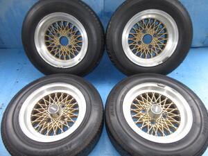 当時物 旧車 ENKEI メッシュ 6J +15 7J +10 PCD114.3 4H 175/70R13 185/80R13