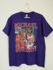 【未使用品】 NBA JORDAN #23 マイケル・ジョーダン BULLS シカゴ・ブルズ Tシャツ パープル　S　M