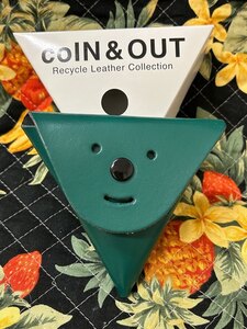 新品未使用　coIN&OUT レザーコインケース　2つの顔