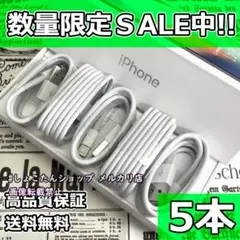 ipad ライトニング ケーブル 純正 対応 充電機 5本