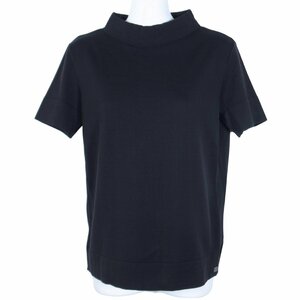 CHANEL シャネル　 コットン　半袖　ハイネック　ニット　カットソー　 Ｔシャツ　 ブラック　　38