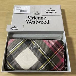 Vivienne Westwood(ヴィヴィアンウエストウッド) チェックオーブ長財布　サイフ 新品　未使用　タグ付き　箱付き