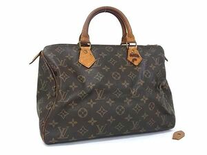 1円 LOUIS VUITTON ルイヴィトン M41526 モノグラム スピーディ30 ハンドバッグ ミニボストンバッグ ブラウン系 FB6294