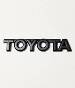 TOYOTA ステッカー メタル トヨタ 金属バッジ サイド フェンダー リア 内装 ダッシュボード 装飾 ブラック 1個