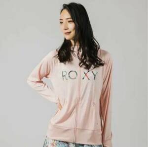 新品ROXY ロキシー ボタニカルラッシュガード【Lピンク】水陸OK速乾　長袖 きれいめ パーカー　キャンプBBQアウトドア海プール潮干狩り