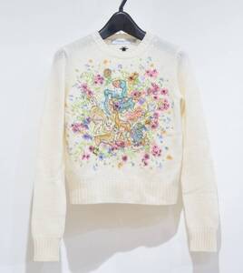 22AW Christian Dior クリスチャンディオール カシミヤ 星座 刺繍 ニット セーター トップス 34 Y-31008B