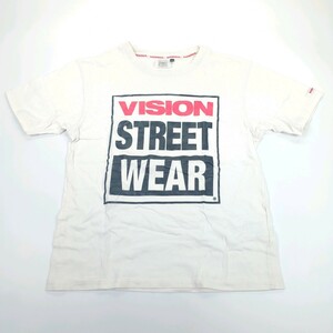 レディースM VISION STREET WEAR Tシャツ ホワイト リユース ultralto ts0997 