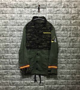 美品 PUNK DRUNKERS パンクドランカーズ ミリタリー ジャケット M65 タイガーカモ M64 M65 迷彩 US Army