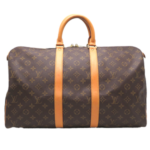 ［飯能本店］LOUIS VUITTON LV ルイ・ヴィトン キーポル45　※付属品無し M41428（廃番） ボストンバッグ モノグラム ブラウン DH79633