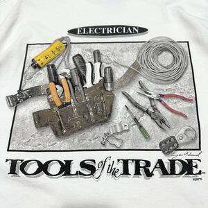 【90s】tools of the trade（商売道具）電気工事士　Tシャツ