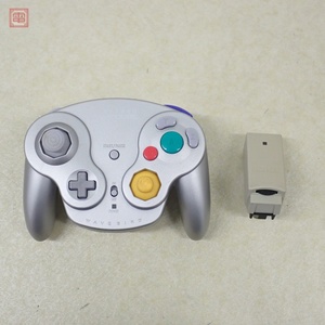 動作品 GC ゲームキューブ ワイヤレスコントローラー ウェーブバード + ワイヤレスレシーバー DOL-004/DOL-005 任天堂 Nintendo【10