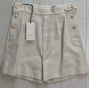 新品 未使用 グッチ メンズ ハーフパンツ イタリア製 46 S〜Mサイズ GUCCI half pants ショートパンツ ジャージ ワイドパンツ ミケーレ