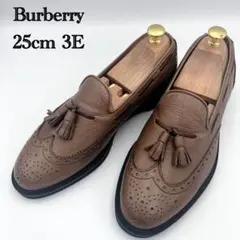 Burberry バーバリー タッセルローファー ウイングチップ 25cm 3E