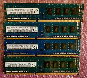 W179☆ SKhynix DDR3 PC3-12800U-11-13-A1 4GB ×4 計16GB デスクトップ用メモリ Memory メモリー 動作確認済み