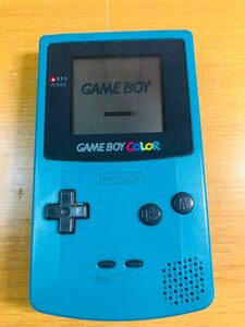 ♪ 任天堂 Nintendo GAME BOY COLOR ニンテンドー ゲームボーイカラー ブルー 本体 CGB-001 通電確認済み