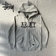 STUSSY ステューシー ARMY ジップ パーカー MFG L