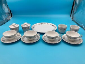 【A8462O173】ノリタケ 食器セット カップ＆ソーサ― 4客 茶碗蒸し 湯呑 ４客 大皿 デザート皿 まとめて レトロ 小花柄 NORITAKE