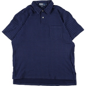 古着 ラルフローレン Ralph Lauren POLO by Ralph Lauren ドット柄 半袖 ポロシャツ メンズM /eaa343307