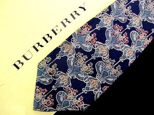 ♪今週の特売980円～♪3264♪良品【BURBERRY】バーバリー【花 植物 柄】ネクタイ♪