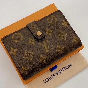 H1555【美品】ルイヴィトンLOUIS VUITTON ヴィエノワ がま口折り財布 モノグラム　ウォレット メンズ レディース 