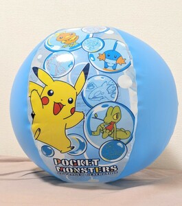 ポケモン ビーチボール 40cm 空ビ 空気ビニール風船 Inflatable Pokemon Beach Ball Pool Toy Rare Vintage