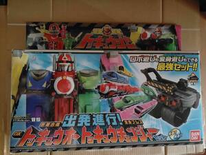 トッキュウジャー ロボ トッキュウレッシャー まとめて DX トッキュウオー サファリガオー BANDAI ROBO ToQger ToQ-Oh ToQ Ressha Figure