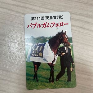 テレカ 競馬 競馬テレカ 第114回天皇賞（秋） バブルガムフェロー