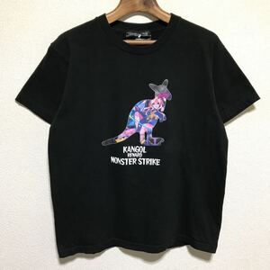 [送料無料]KANGOL REWARD×MONSTER STRIKE/カンゴールリワード×モンスターストライク/コラボTシャツ/ルシファー/ブラック/Mサイズ