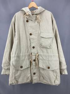 ★ NIGEL CABOURN ナイジェルケーボン EL CAPTAIN JACKET フード付きジャケット 麻 21SS サイズ48 ベージュ系 夏