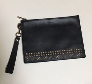 GUCCI スタッズ クラッチ バッグ BLACK グッチ Studs 革 レザー bag 黒 ブラック セカンドバッグ clutch