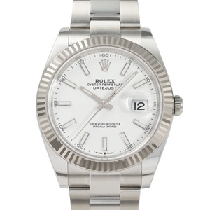 ロレックス ROLEX デイトジャスト 41 126334 ホワイト文字盤 新品 腕時計 メンズ