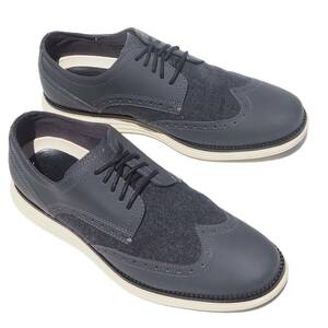 美品!! US 7 1/2 M /25.5㎝ COLEHAAN LUNARGRAND ウイングチップ グレー